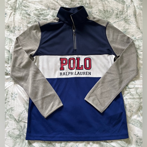 Ralph Lauren Boys Performance Half-Zip Pullover - Picture 3 of 8